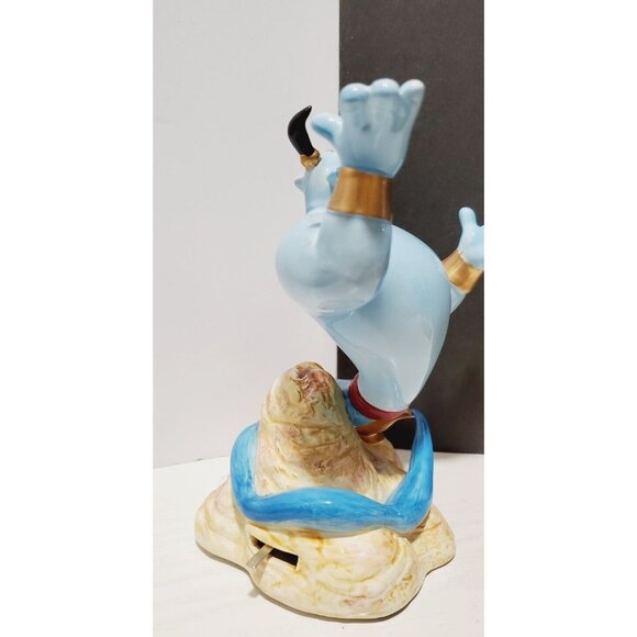 DISNEY ALADDIN GENIE MUSIC BOX CERAMIC FIGURINE SCHMID "A FRIEND LIKE ME 6" READ - Picture 5 of 8